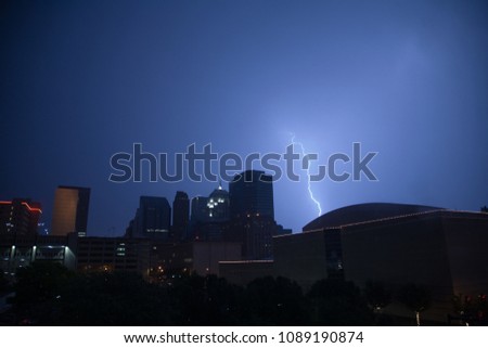 Real lightning strike - Oklahoma City, OK, 2007