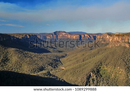 Magnificent canyons in the Blue Mountains National Park, Australia