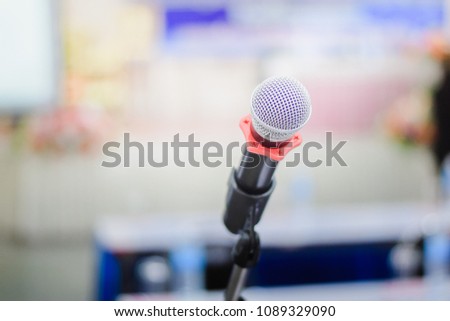 Microphone At Meeting room