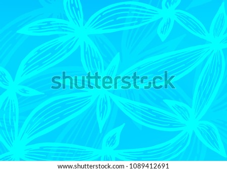 Light BLUE vector doodle blurred background. Colorful illustration in abstract style with doodles and Zen tangles. A completely new design for your business.