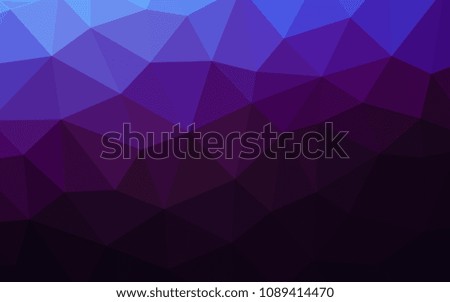 Dark Pink, Blue vector gradient triangles pattern. Shining polygonal illustration, which consist of triangles. Pattern for a brand book's backdrop.