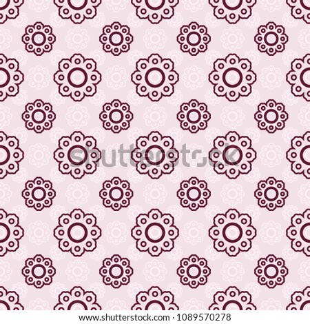 Floral ornament background. Seamless geometric pattern.
