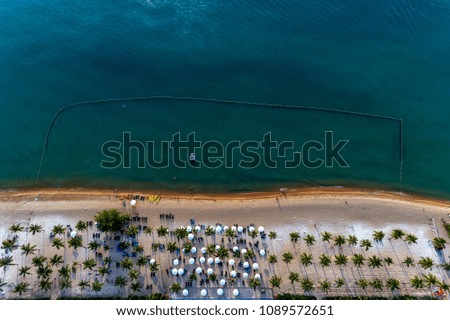 Aerial view of beach on Phu Quoc island, Kien Giang, Vietnam