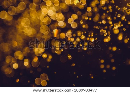 Luxury abstract golden bokeh use for background
