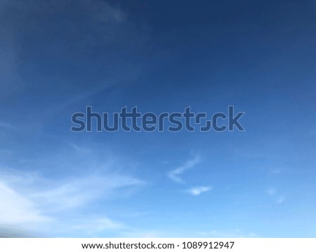 The sky, painted by nature of clouds. Blue sky background. The beautiful of nature