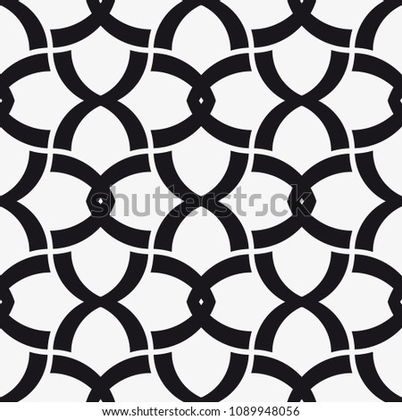  Vector seamless pattern. Modern stylish texture. Repetition of geometric tiles.