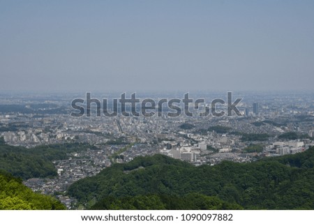 Tokyo cityscape from Mt.Takao