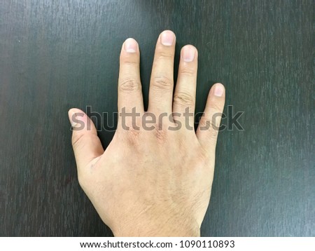 Example of right hand