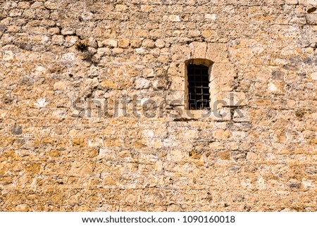 Medieval castle window