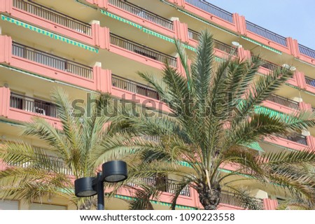 City views, Cityscapes, facades in Fuengerola, Andalusia, Costa del Sol, Malaga province, Spain