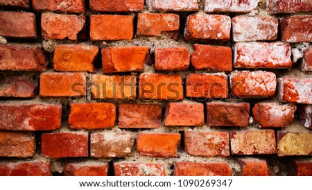 An old brick, concrete wall. Grunge background.
