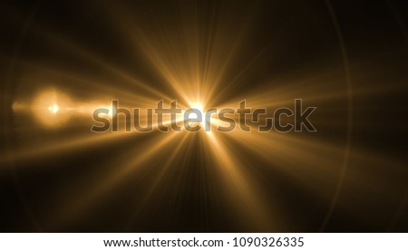 abstract glowing light sun burst with digital lens flare background. effect decoration with ray Royalty-Free Stock Photo #1090326335