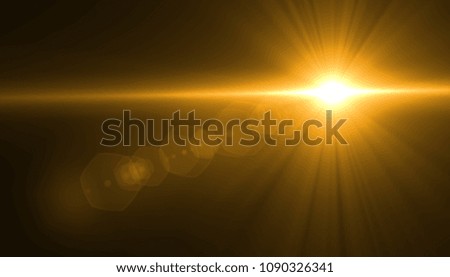 abstract glowing light sun burst with digital lens flare background. effect decoration with ray
