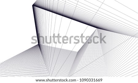 abstract architecture, vector background