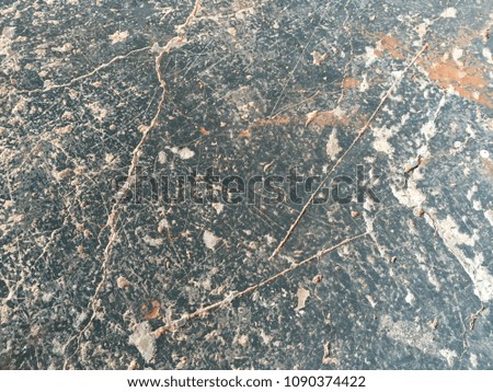 Dark scratch cement floor texture and background