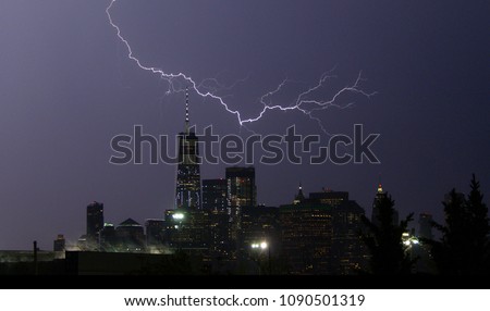 Lightning Strike over NYC