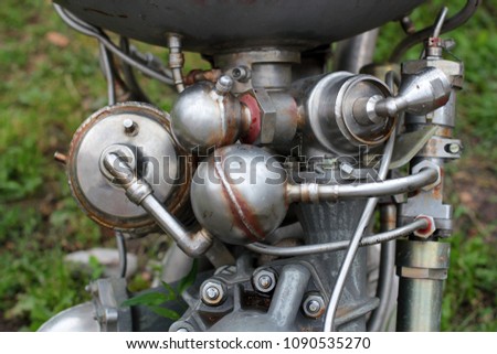 Steam punk design the iron mechanism gear