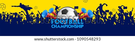 illustration of Football Championship soccer sports background Royalty-Free Stock Photo #1090548293