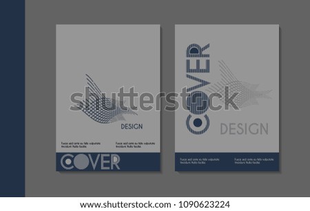Vector minimalistic cover design. Template for brochure, education, business, web design.