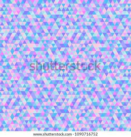 Triangle tile pattern. Seamless geometric wallpaper of the surface. Unique background. Doodle for design. Light colors. Print for polygraphy, posters, t-shirts and textiles. Luxury texture