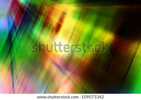 Abstract background in green and yellow tones.