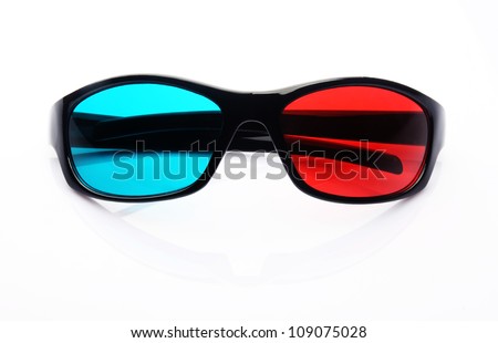 3D Glasses Isolated on White