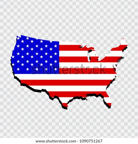 United state map vector illustration