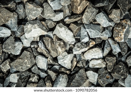 Gravel road structure surface texture background.
