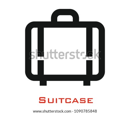 Suitcase vector icon