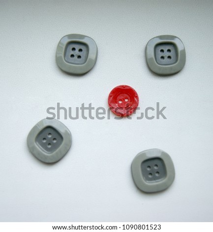 The multi-colored buttons