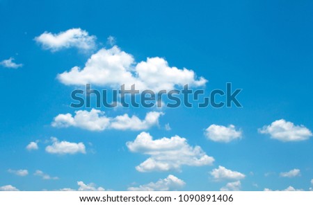 clouds in the blue sky Royalty-Free Stock Photo #1090891406