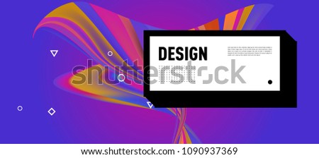 Modern colorful flow poster. Wave Liquid shape in colorful background. Art design for your design project. Vector illustration EPS10