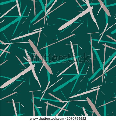 Seamless Grunge Stripes.
 Abstract Scratched Texture with Brush Strokes. Scribbled Grunge Motif for Tablecloth, Shirt, Dress. Rustic Vector Background