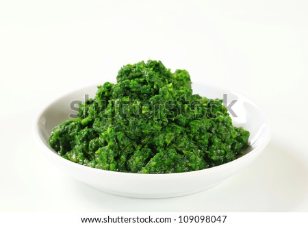 Chopped Spinach Royalty-Free Stock Photo #109098047