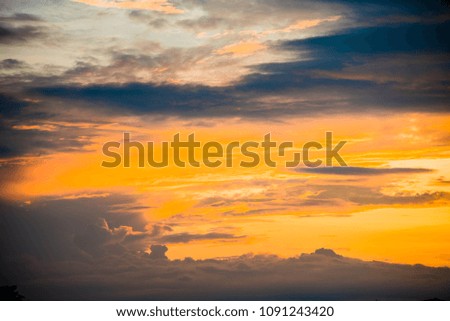 sunset sky clouds