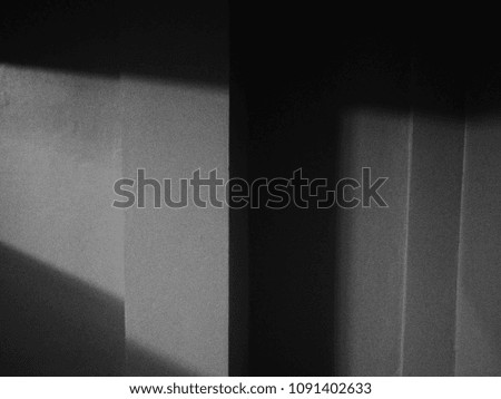 light hit the wall monochrome