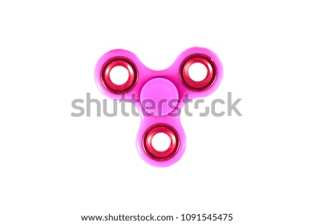 Fidget Spinner in white isolated background for stress release during work