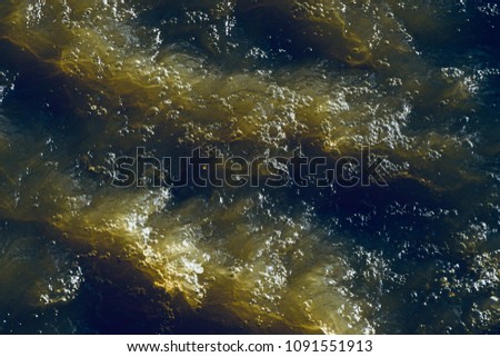 Beautiful dark water flow of a lake isolated unique abstract background photo