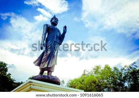 black Buddha statue