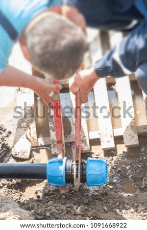 repair of broken pipes