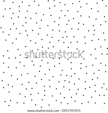Pointillism low density seamless dots pattern. Abstract monochrome halftone. Just drop to swatches and enjoy! EPS 10 vector file Royalty-Free Stock Photo #1091707055