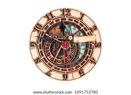 abstract ornate clock face
