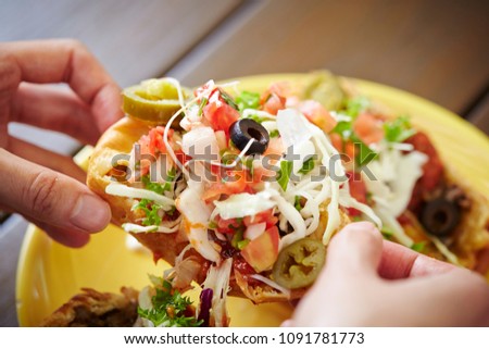 Fresh Mexican tacos 