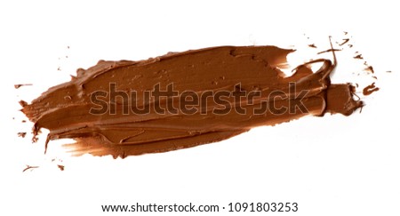 Chocolate spread isolated over white background. Delicious food design