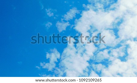 Clouds on a sunny day