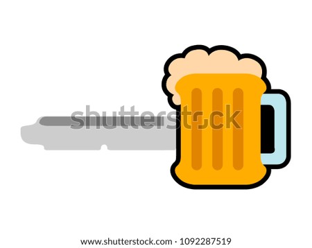 Beer shaped key icon