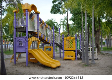 A children's playground.

