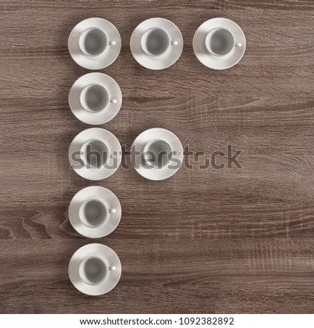 Letter Y from alphabet isolated on wooden background