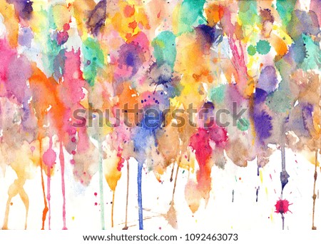 Paint splatters on paper - blobs