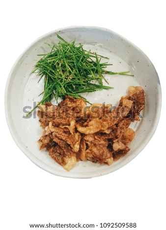 A picture of delicious Korean food.